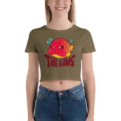 THIS BLOWS - Cropped Tee - ChubbleGumLLC