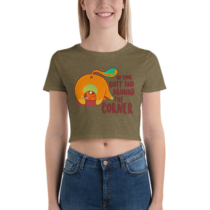 UP YOUR BUTT - Cropped Tee - ChubbleGumLLC