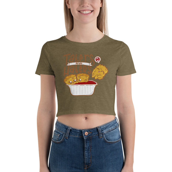 TATERS OVER HATERS - Crop Tee - ChubbleGumLLC