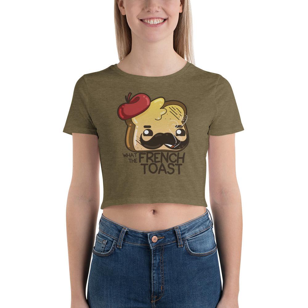 WHAT THE FRENCH TOAST - Crop Tee - ChubbleGumLLC