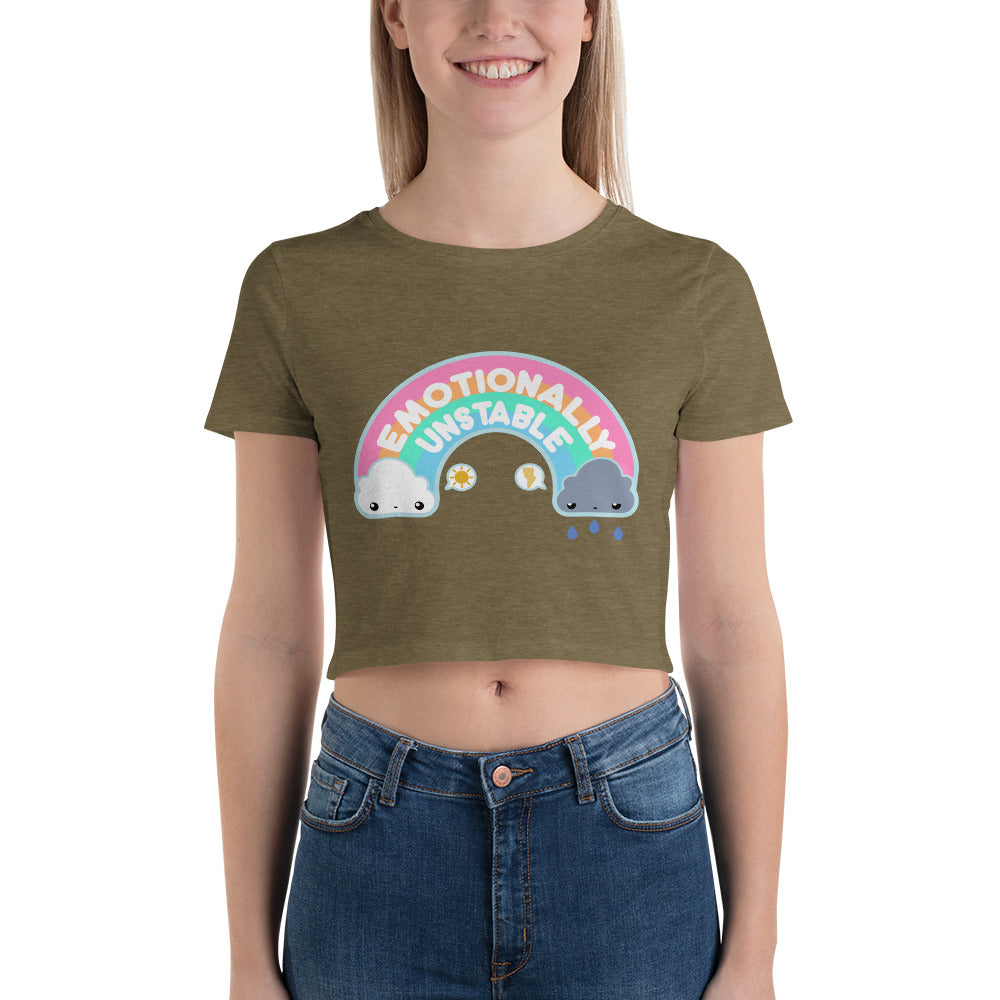 EMOTIONALLY UNSTABLE - Crop Tee - ChubbleGumLLC