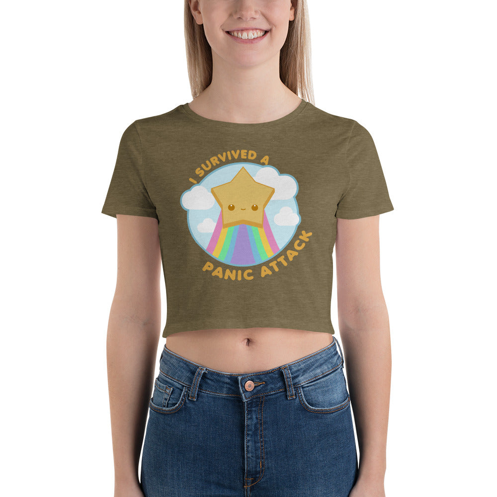 I SURVIVED A PANIC ATTACK - Crop Tee - ChubbleGumLLC