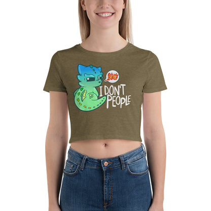 I DONT PEOPLE - Modded Cropped Tee - ChubbleGumLLC
