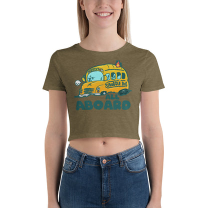 ALL ABOARD THE STRUGGLE BUS - Cropped Tee - ChubbleGumLLC