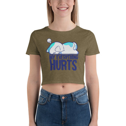 MY EVERYTHING HURTS - Cropped Tee - ChubbleGumLLC