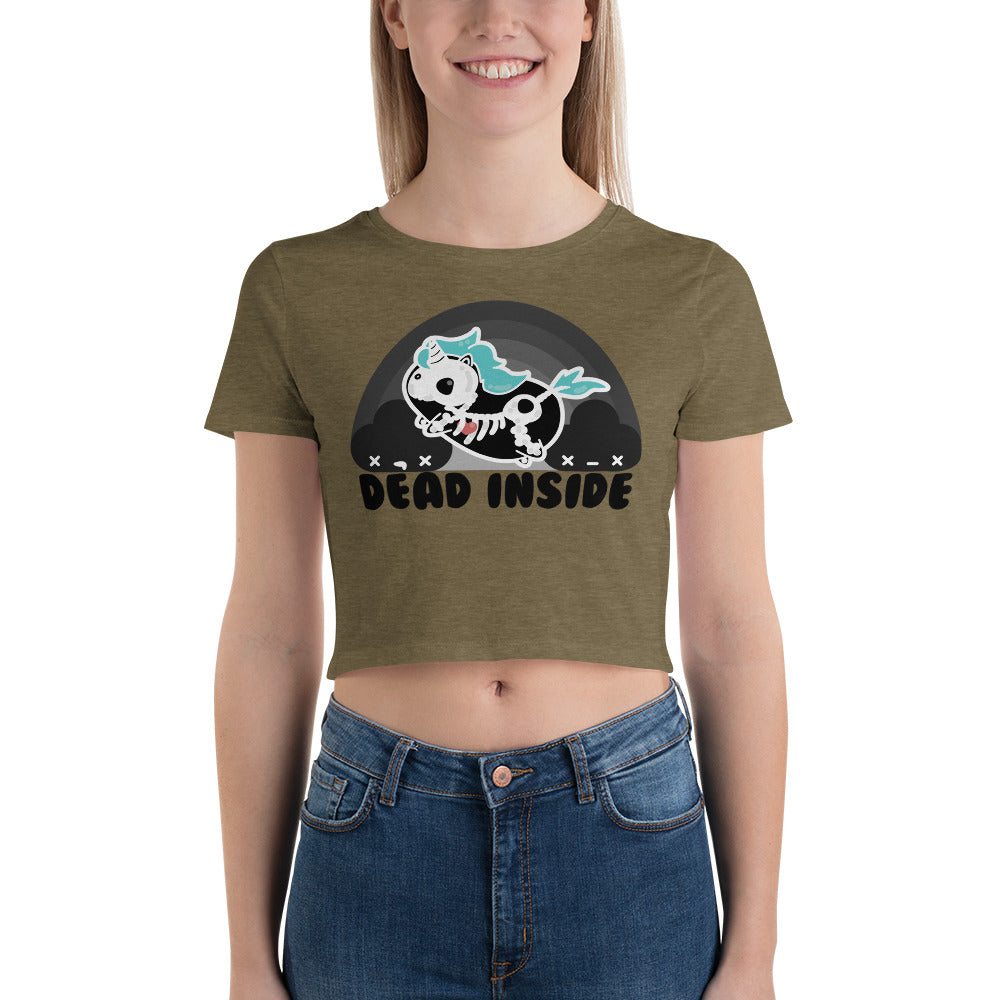 DEAD INSIDE - Cropped Tee - ChubbleGumLLC