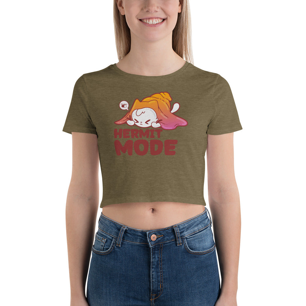 HERMIT MODE - Cropped Tee - ChubbleGumLLC