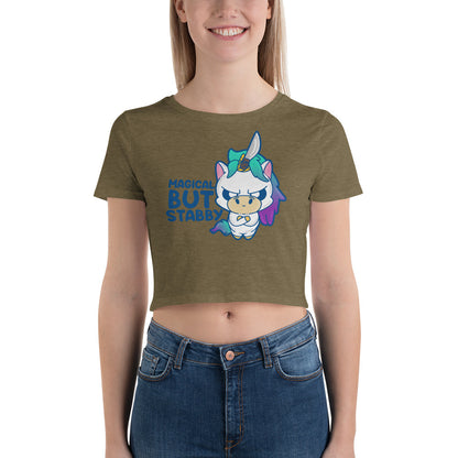 MAGICAL BUT STABBY - Cropped Tee - ChubbleGumLLC