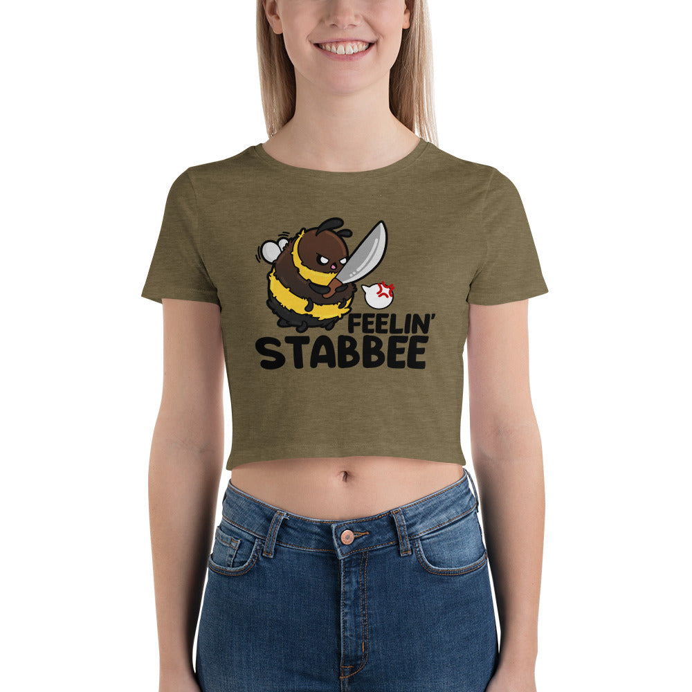 FEELIN STABBEE - Cropped Tee - ChubbleGumLLC