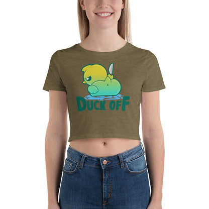 DUCK OFF - Cropped Tee - ChubbleGumLLC