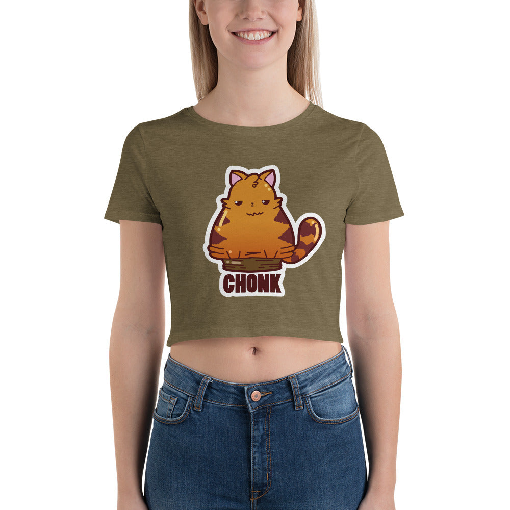 CHONK - Cropped Tee - ChubbleGumLLC