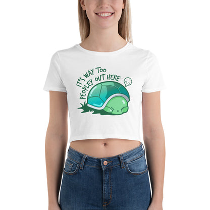 WAY TOO PEOPLEY - Cropped Tee - ChubbleGumLLC