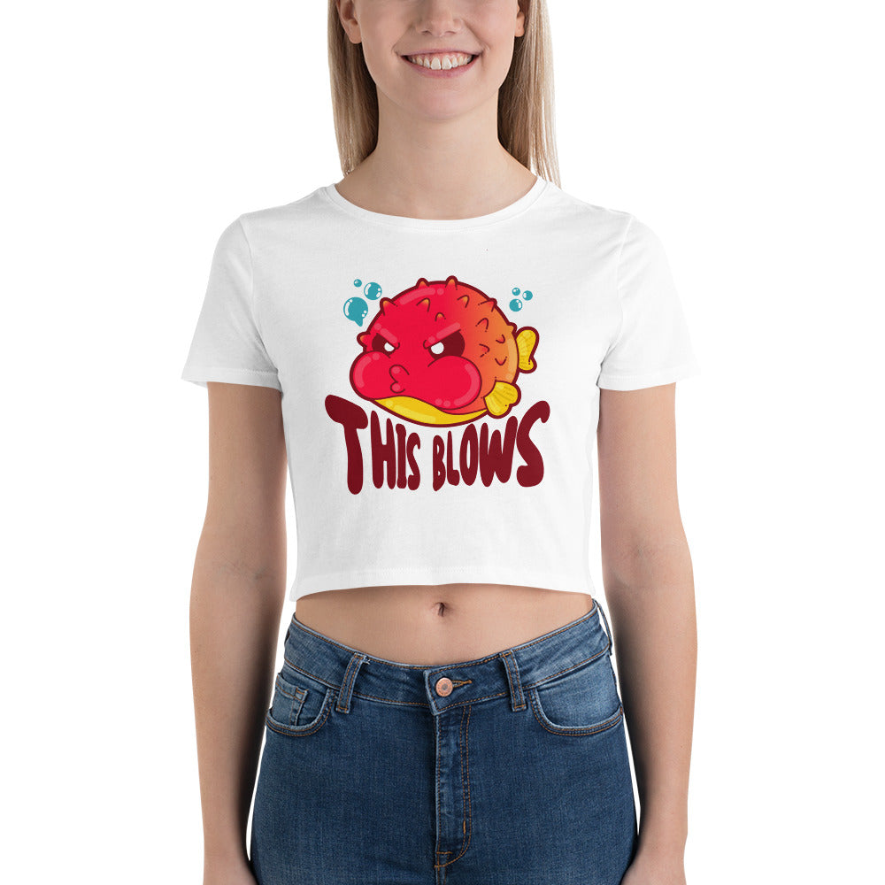 THIS BLOWS - Cropped Tee - ChubbleGumLLC