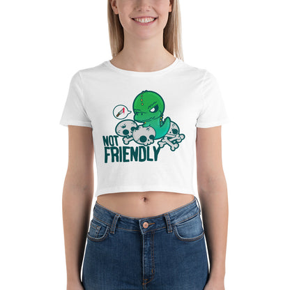 NOT FRIENDLY - Cropped Tee - ChubbleGumLLC