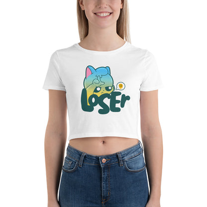 LOSER - Cropped Tee - ChubbleGumLLC