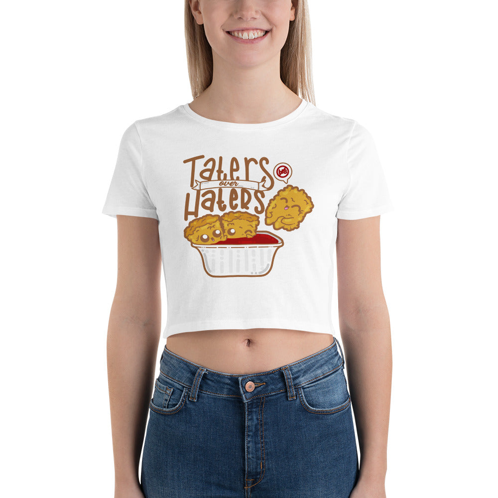 TATERS OVER HATERS - Crop Tee - ChubbleGumLLC