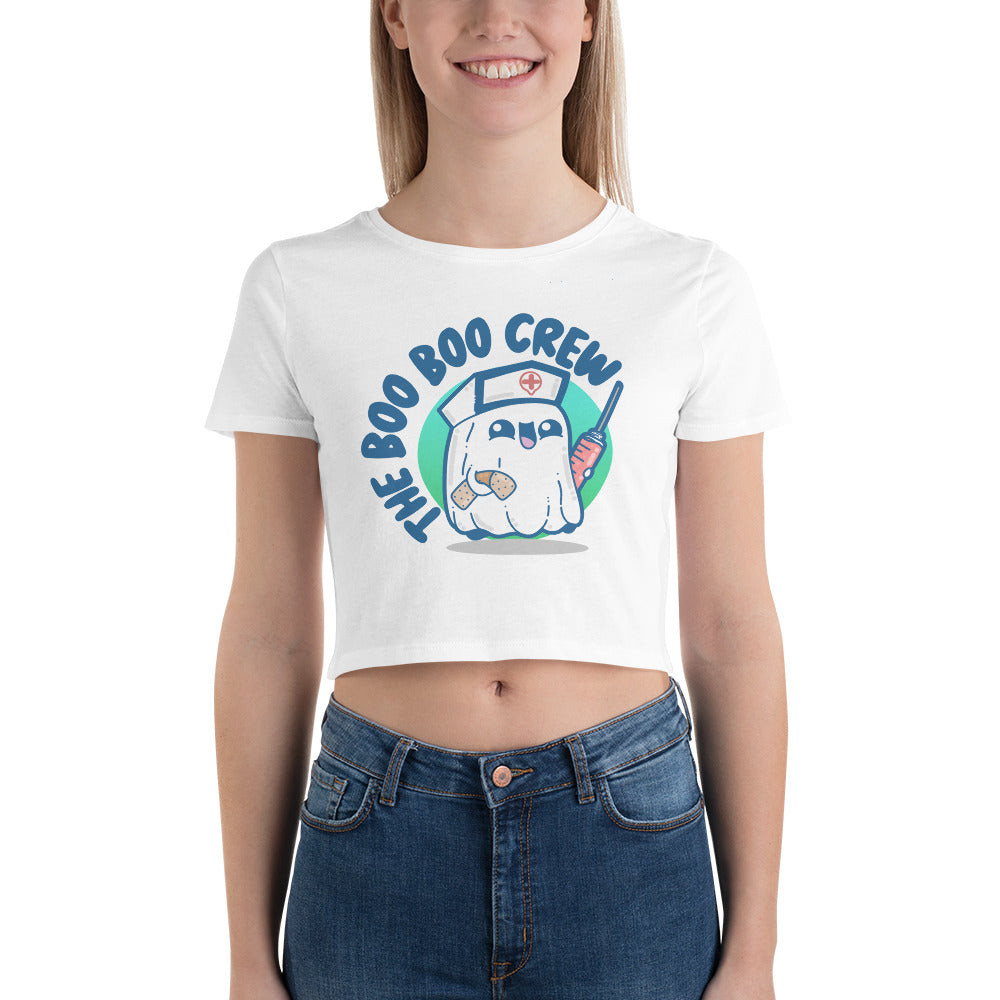 BOO-BOO CREW - Crop Tee - ChubbleGumLLC