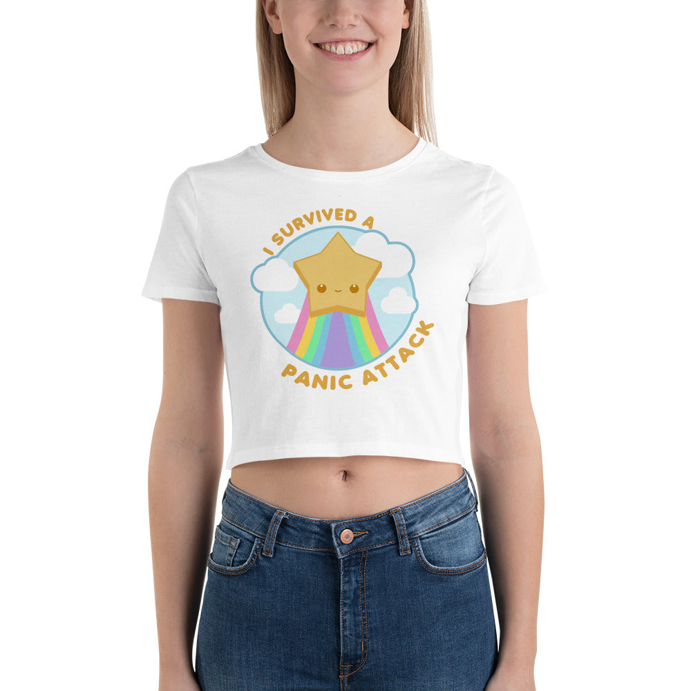 I SURVIVED A PANIC ATTACK - Crop Tee - ChubbleGumLLC