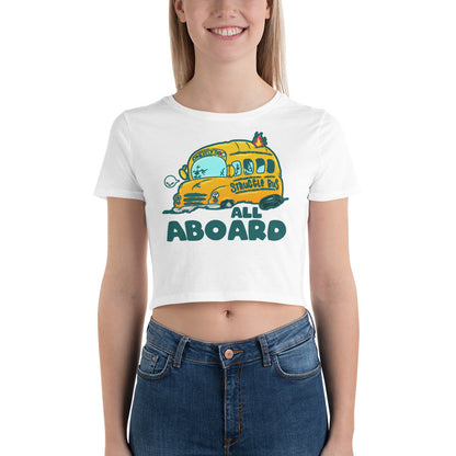 ALL ABOARD THE STRUGGLE BUS - Cropped Tee - ChubbleGumLLC