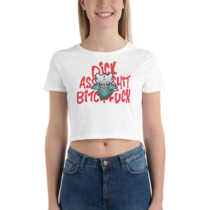 I SWEWR SO I DONT PUNCH PEOPLE - Crop Tee - ChubbleGumLLC