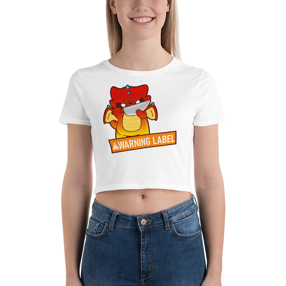 I SHOULD COME WITH A WARNING LABEL - Crop Tee - ChubbleGumLLC
