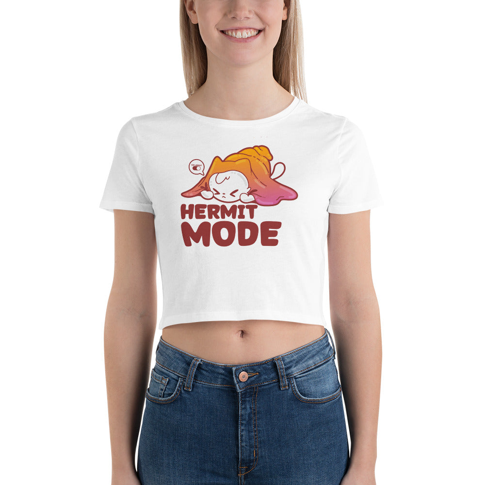 HERMIT MODE - Cropped Tee - ChubbleGumLLC