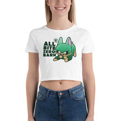 ALL BITE ZERO BARK - Crop Tee - ChubbleGumLLC