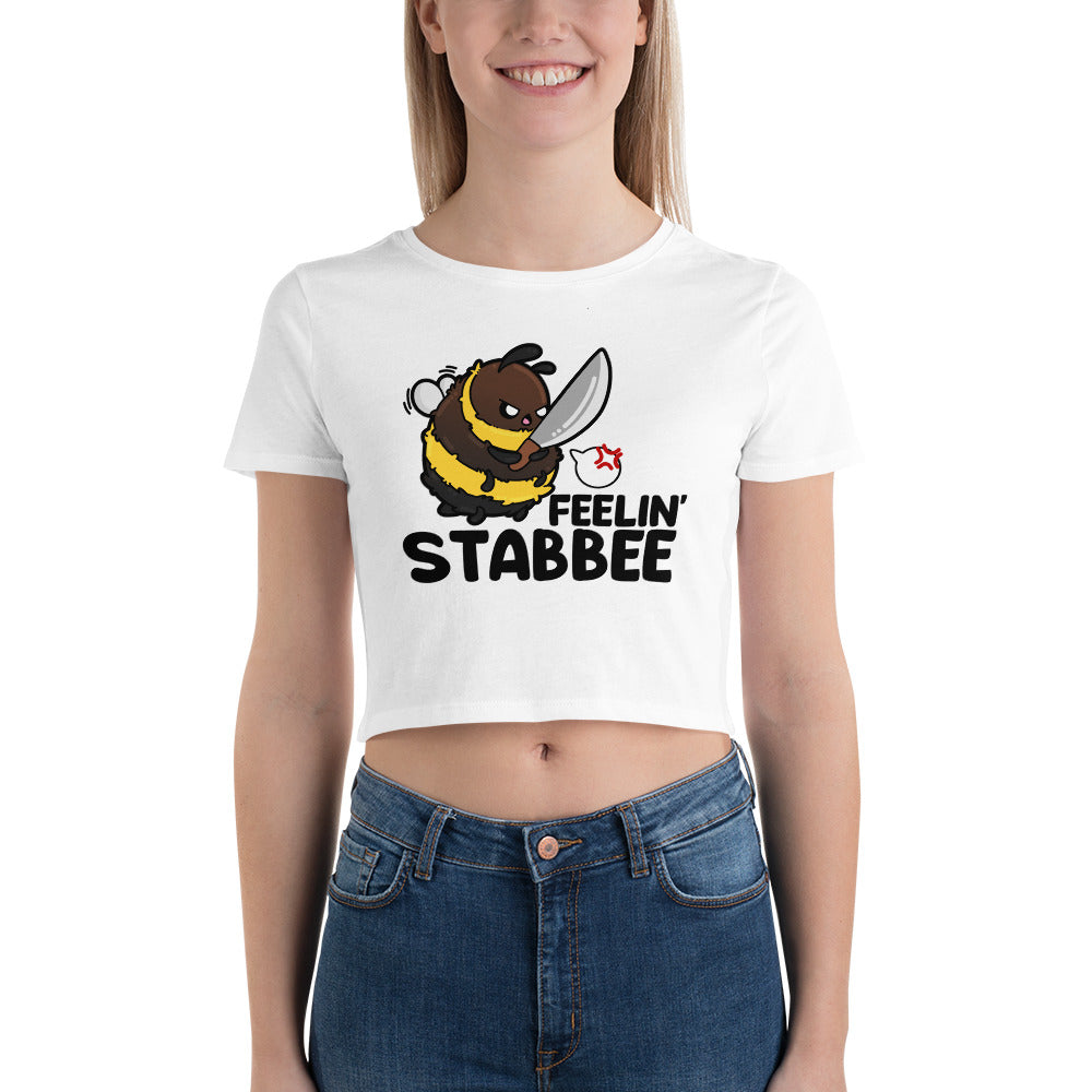 FEELIN STABBEE - Cropped Tee - ChubbleGumLLC