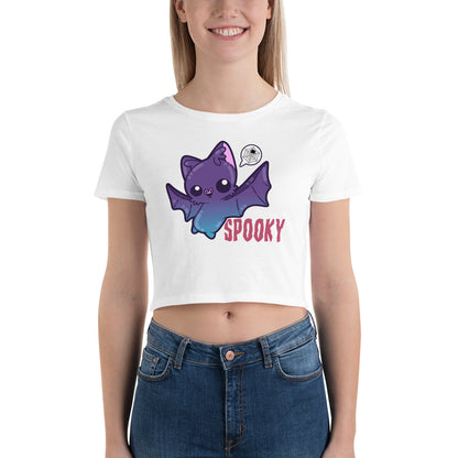 I AM SPOOKY YEAR ROUND - Cropped Tee - ChubbleGumLLC