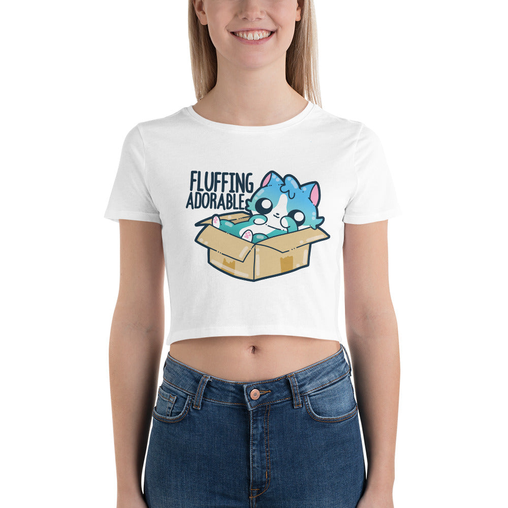 FLUFFING ADORABLE - Cropped Tee - ChubbleGumLLC