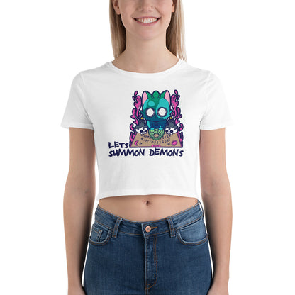 LETS SUMMON DEMONS - Cropped Tee