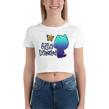 EASILY DISTRACTED - Cropped Tee