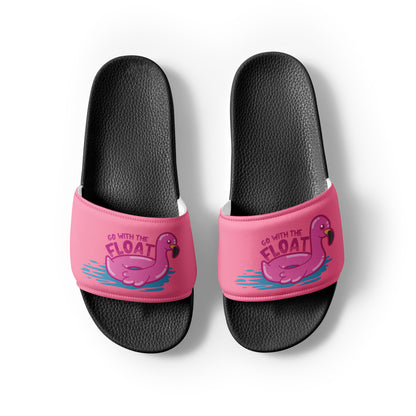 GO WITH THE FLOAT - Women’s Slides - ChubbleGumLLC