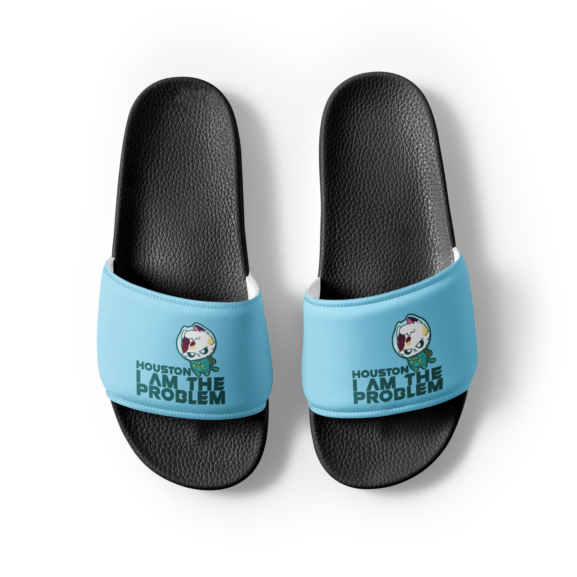 HOUSTON I AM THE PROBLEM - Slides - Women - ChubbleGumLLC