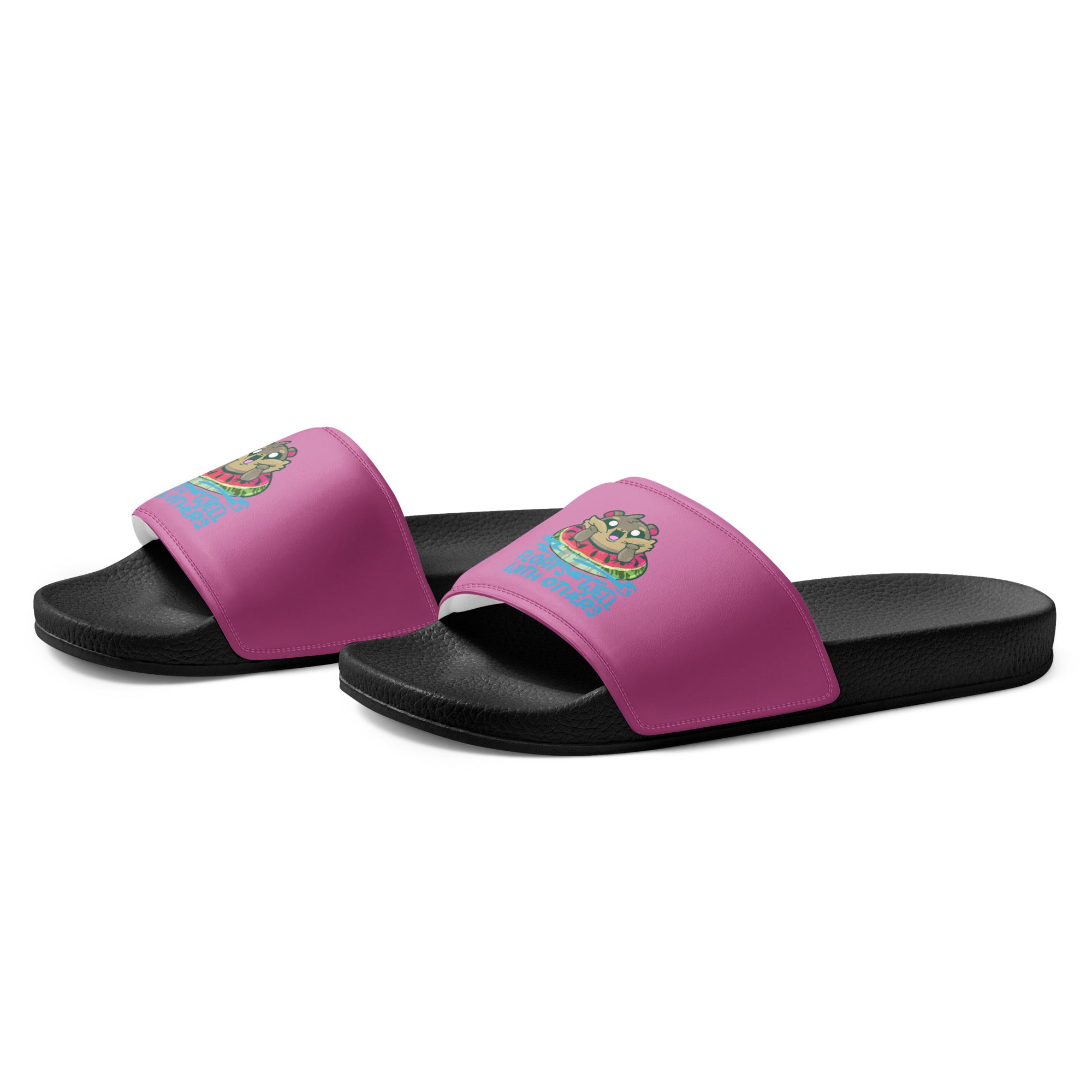 FLOATS WELL WITH OTHERS - Women’s Slides - ChubbleGumLLC
