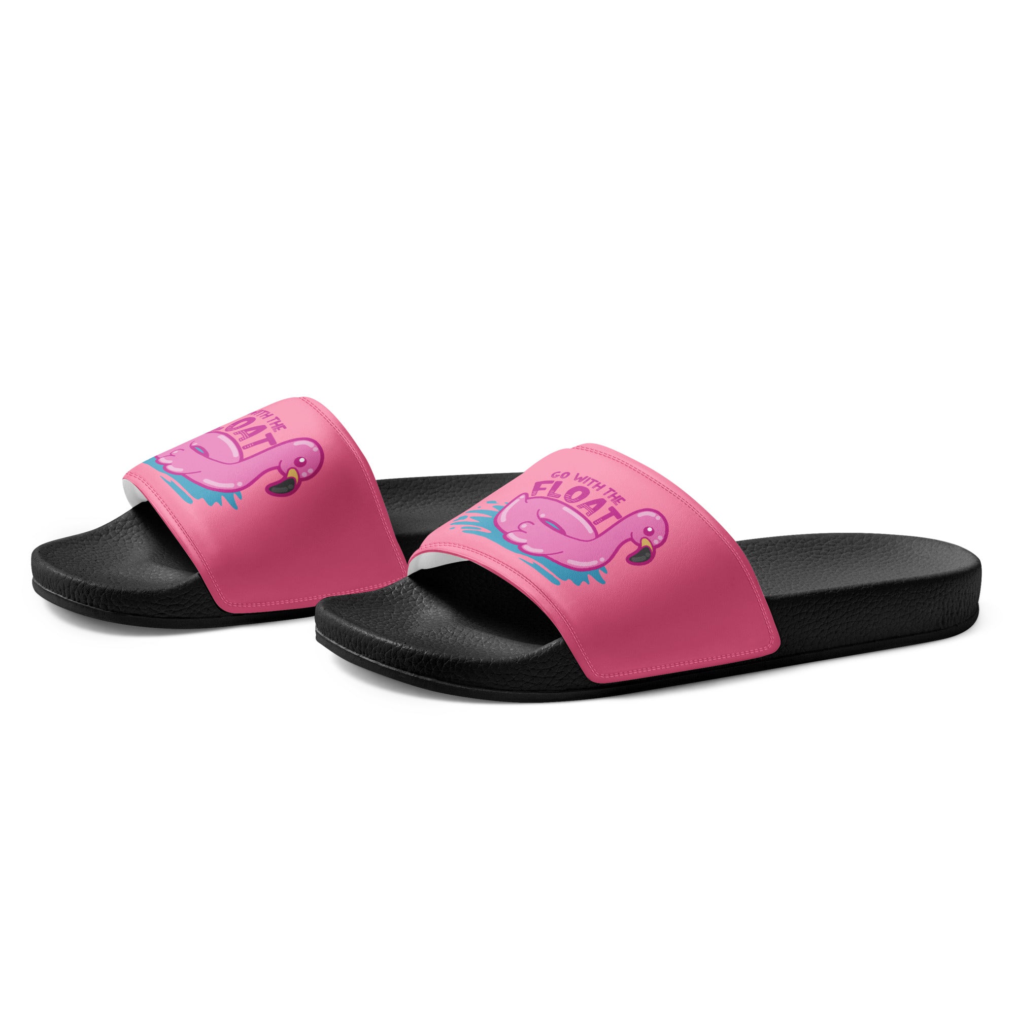 GO WITH THE FLOAT - Women’s Slides - ChubbleGumLLC