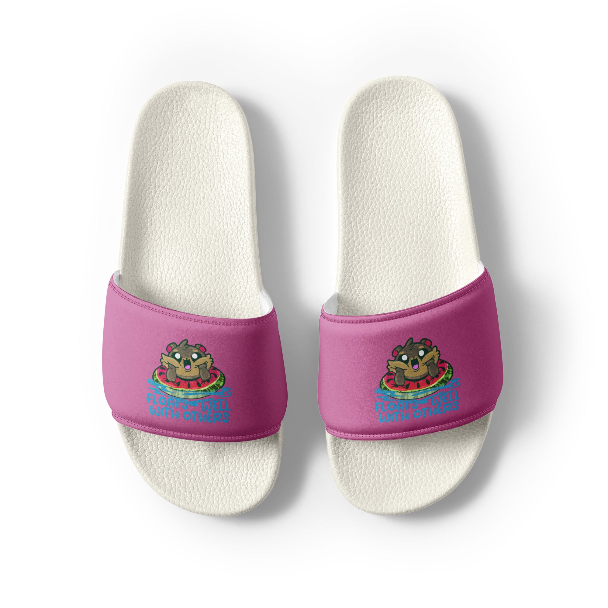 FLOATS WELL WITH OTHERS - Women’s Slides - ChubbleGumLLC