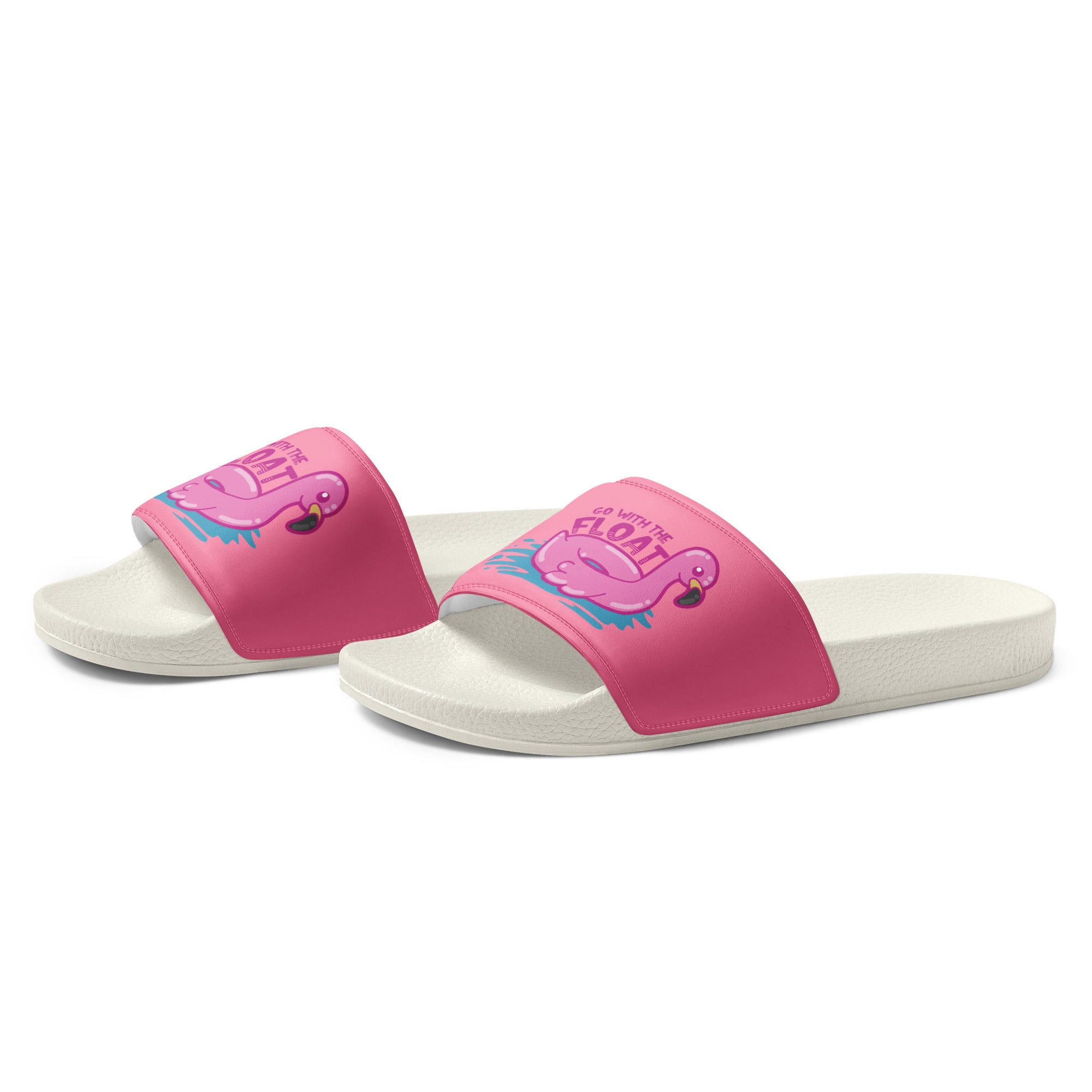 GO WITH THE FLOAT - Women’s Slides - ChubbleGumLLC