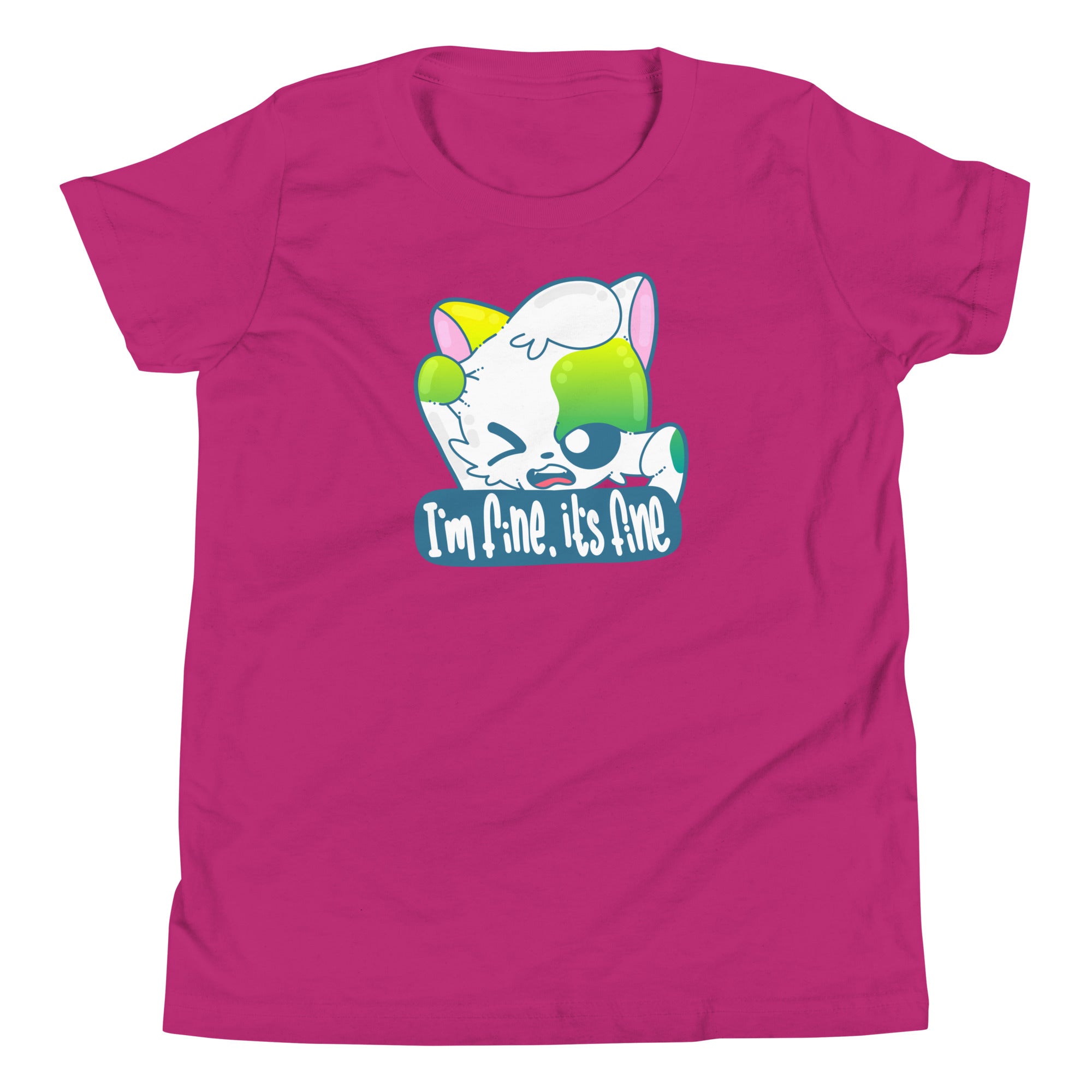 IM FINE ITS FINE - Kids Tee - ChubbleGumLLC