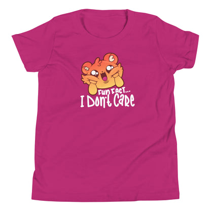 FUN FACT I DONT CARE - Kids Tee - ChubbleGumLLC