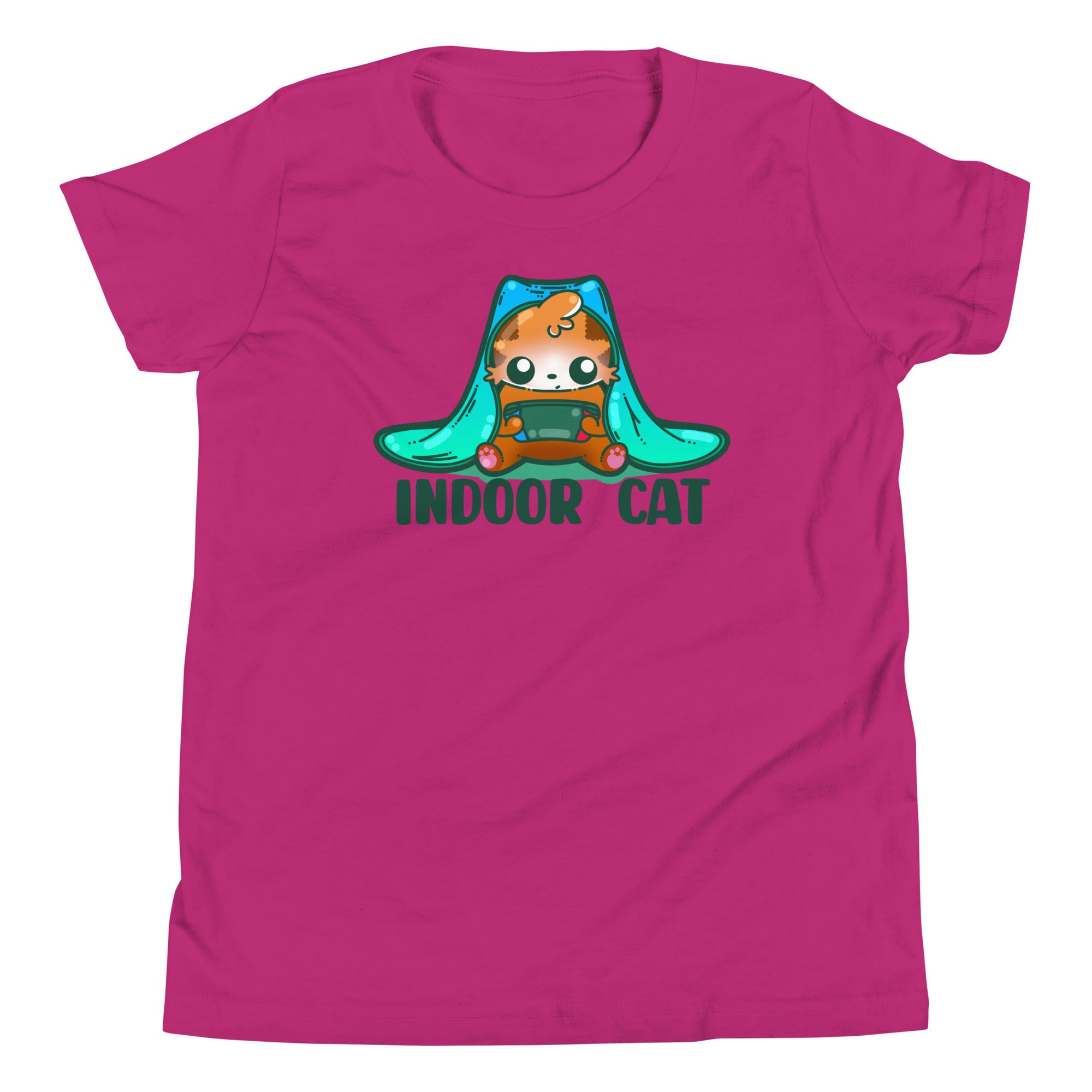 INDOOR CAT - Kids Tee - ChubbleGumLLC