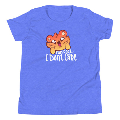 FUN FACT I DONT CARE - Kids Tee - ChubbleGumLLC