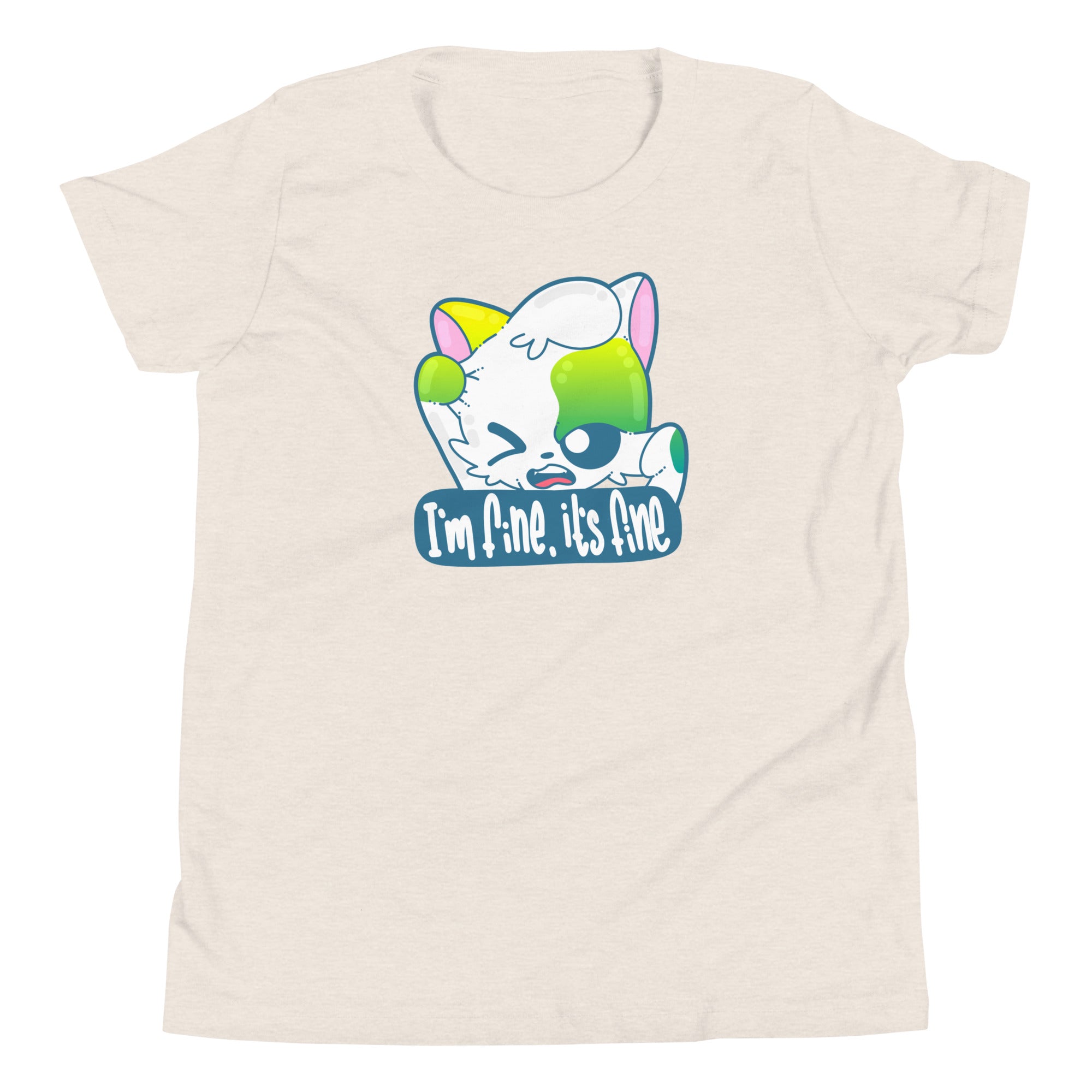 IM FINE ITS FINE - Kids Tee - ChubbleGumLLC