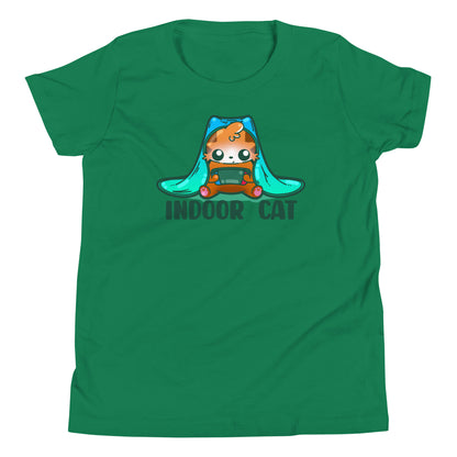 INDOOR CAT - Kids Tee - ChubbleGumLLC