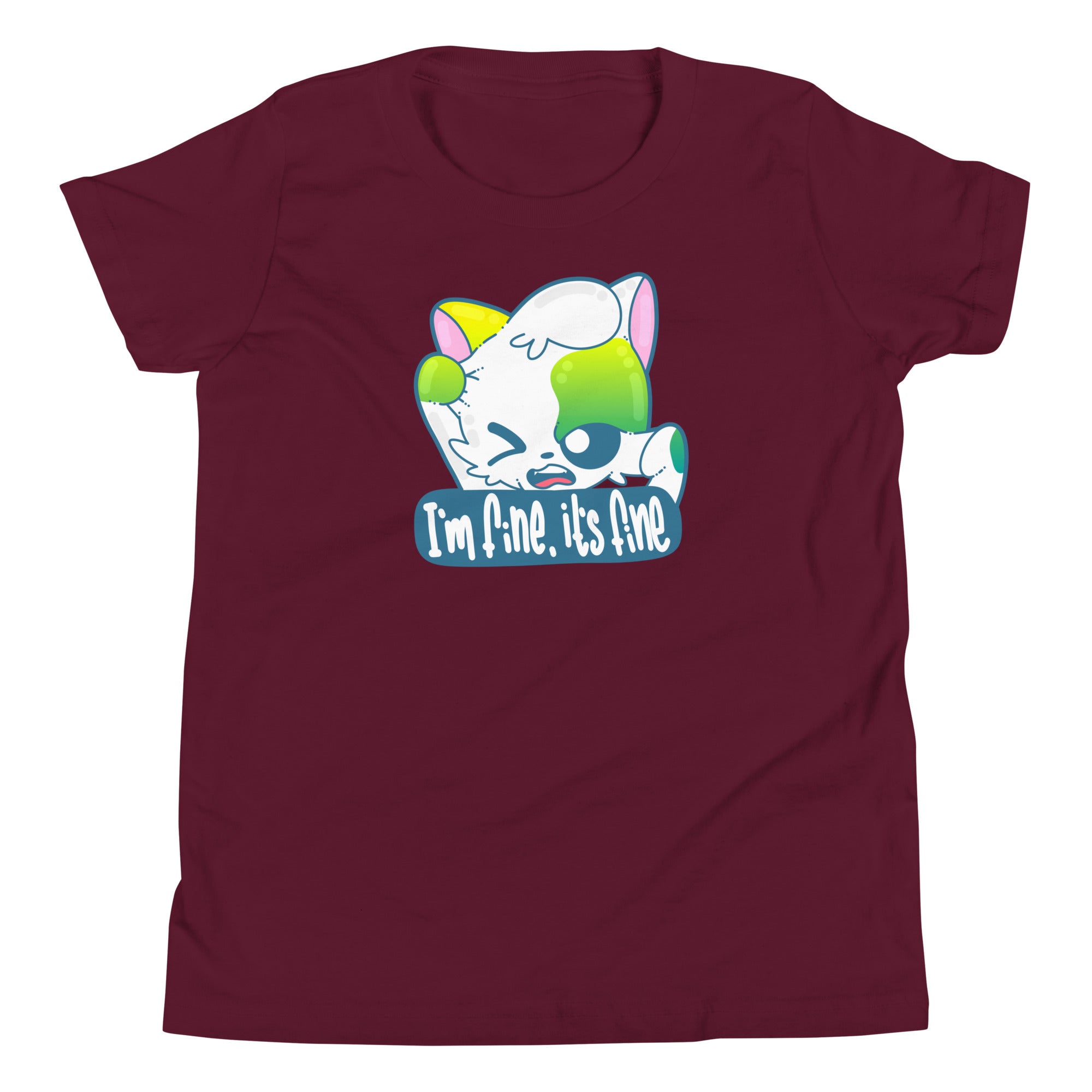 IM FINE ITS FINE - Kids Tee - ChubbleGumLLC