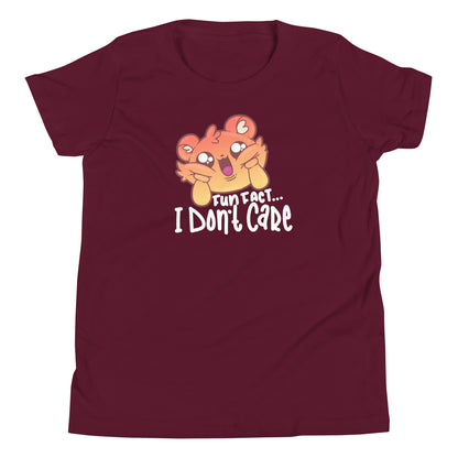 FUN FACT I DONT CARE - Kids Tee - ChubbleGumLLC