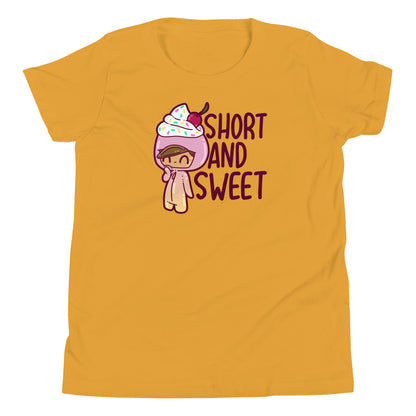 SHORT AND SWEET - Kids Tee - ChubbleGumLLC