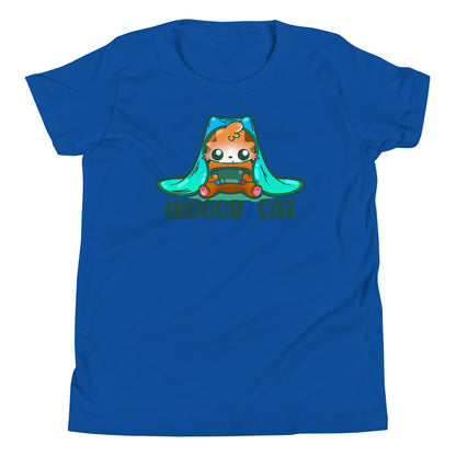 INDOOR CAT - Kids Tee - ChubbleGumLLC