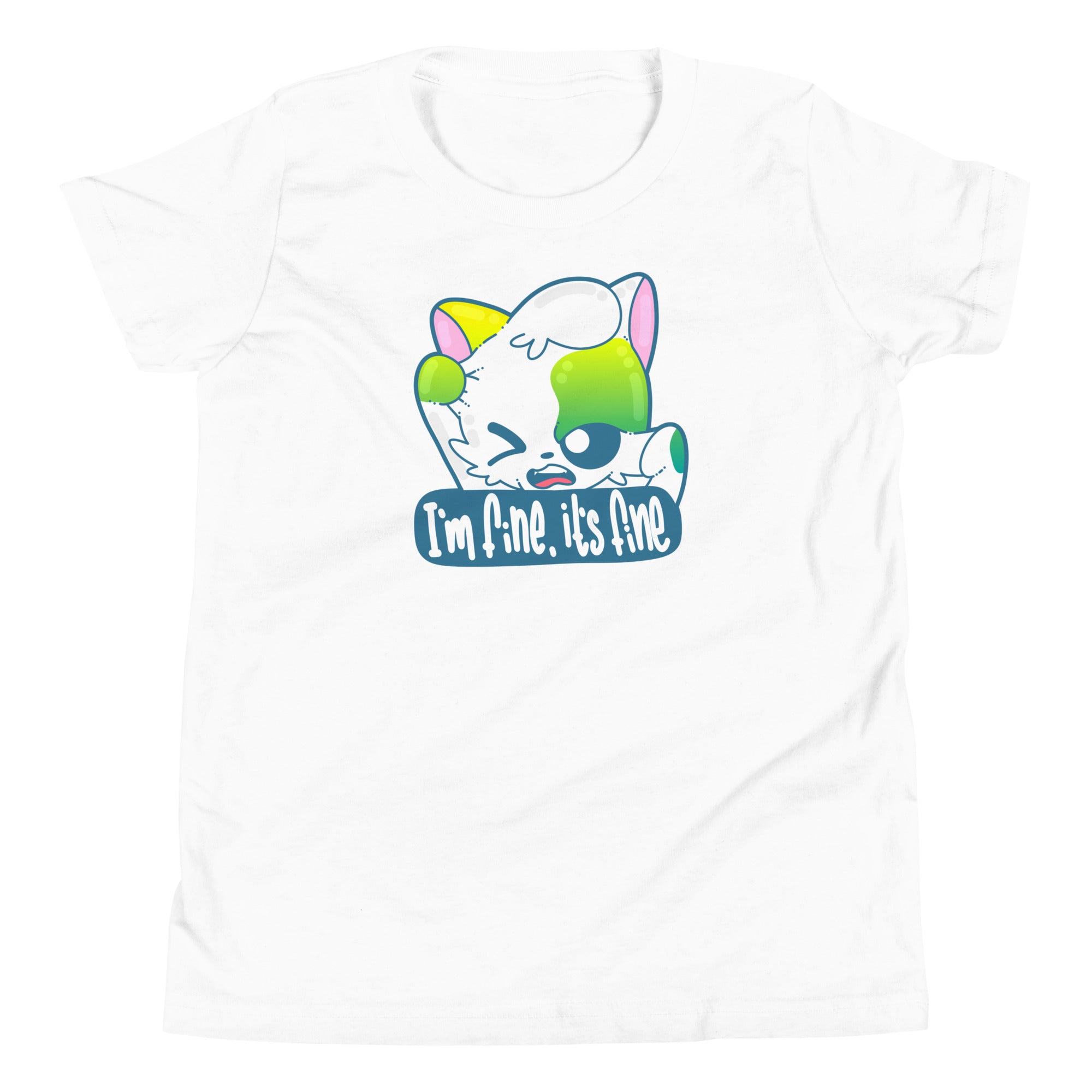 IM FINE ITS FINE - Kids Tee - ChubbleGumLLC