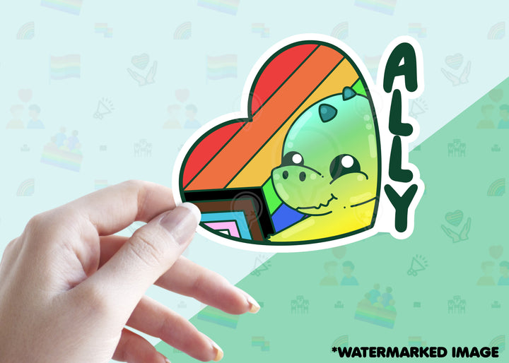 Ally Pride Dino - ChubbleGumLLC